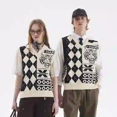 Ed Hardy Logo Sweater Vest