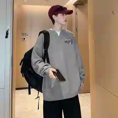 DUKE+DEXTER V-Neck Knit Sweater