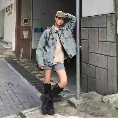 DUKE+DEXTER Vintage Embroidered Denim Jacket