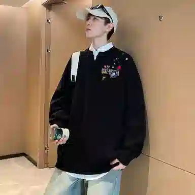 DUKE+DEXTER V-Neck Knit Sweater