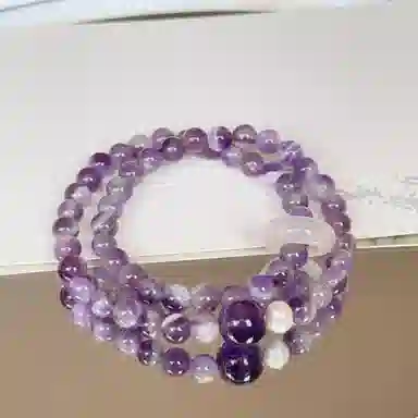 【一夜暴富紫定来财】 水贝 新中式国潮梦幻能量 招财纳福 九紫离火紫气盈门 紫气东来引富奔贵 招财纳福#好运天然 紫水晶 手串 女款