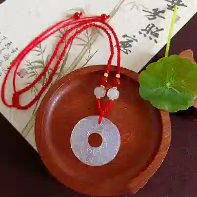 【福来运转】 水贝 吞金貔貅平安扣 聚福纳财转运珠国潮小众百搭好运编绳款 玉髓 项链 男女同款情侣款