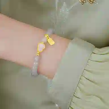 【蓝韵葫芦 赠發财贴】 水贝 新中式国风好运莲莲高品质 日常百搭国潮通勤 福禄双全 海蓝夏日优雅气质感 合金 手串 女款