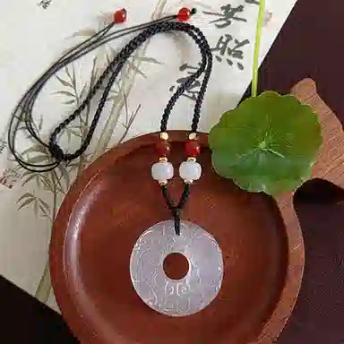 【福来运转】 水贝 吞金貔貅平安扣 聚福纳财转运珠国潮小众百搭好运编绳款 玉髓 项链 男女同款情侣款