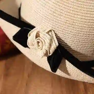 红豆 户外防紫外线 可折叠太阳帽 聚酯纤维 渔夫帽 女款