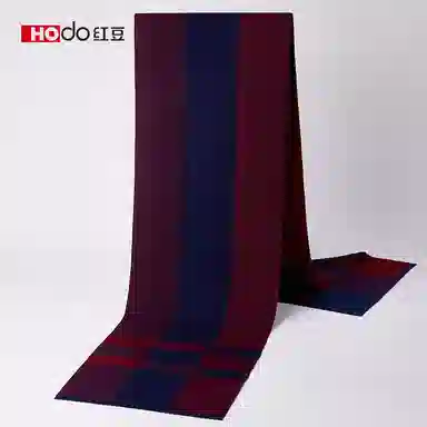 红豆 保暖加厚时尚百搭针织 羊毛 围巾 男款