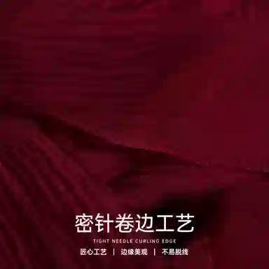 红豆 真丝长巾轻盈柔软围巾经典设计简约时尚大方 桑蚕丝 丝巾 女款