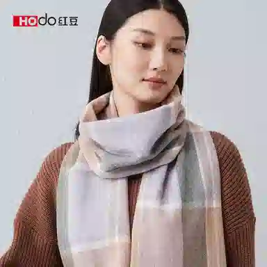 红豆 保暖加厚简约简单英伦格时尚 羊毛 绒线围巾 女款