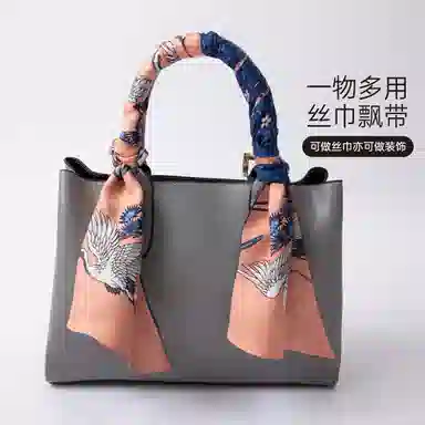 红豆 时尚绑包轻盈柔软经典设计简约大方 桑蚕丝 丝巾 女款