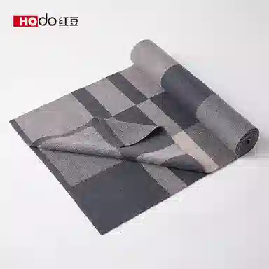 红豆 保暖加厚时尚百搭针织 羊毛 围巾 男款