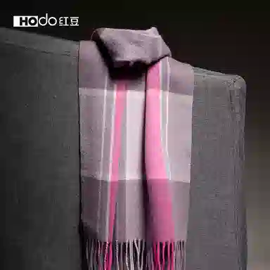 红豆 保暖加厚简约简单英伦格时尚 羊毛 绒线围巾 女款