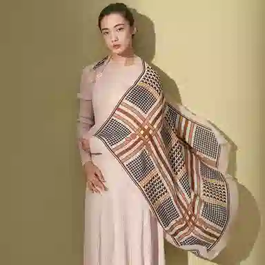 红豆 个性时尚舒适保暖 羊毛 绒线围巾 男女同款情侣款