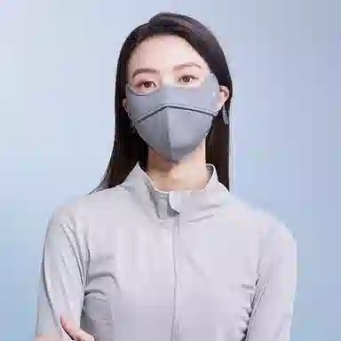 红豆 防紫外线脸基尼鱼骨支撑透气不闷 氨纶 防晒面罩 女款