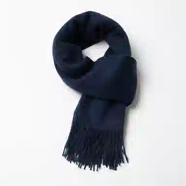 红豆 品牌绒毛混纺素色纯色水纹披肩柔软舒适保暖流苏 绵羊毛 绒线围巾 男女同款情侣款