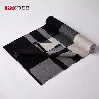 红豆 保暖加厚时尚百搭针织 羊毛 围巾 男款