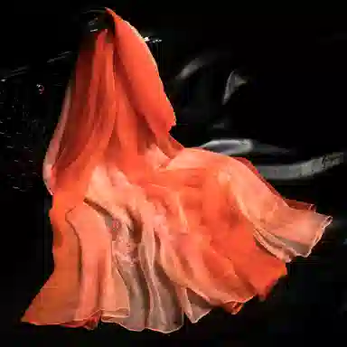 红豆 真丝时尚长巾 轻盈柔软 简约大方 桑蚕丝 丝巾 女款