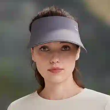 红豆 帽子夏季运动空顶帽凉感遮阳帽宽檐遮脸防紫外线空顶 锦纶氨纶 防晒帽 女款