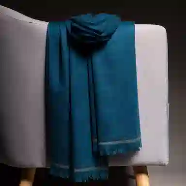 红豆 纯色柔软轻盈保暖 山羊绒 绒线围巾 男女同款情侣款