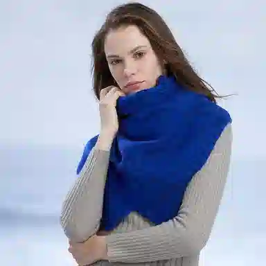 红豆 简约柔软优雅百搭保暖精致 羊毛 绒线围巾 男女同款情侣款