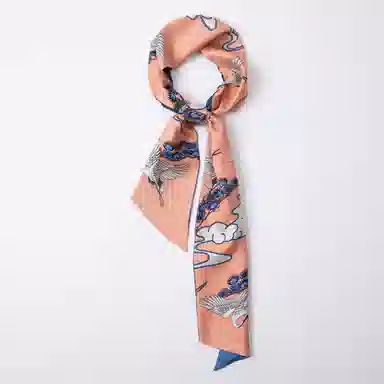 红豆 时尚绑包轻盈柔软经典设计简约大方 桑蚕丝 丝巾 女款