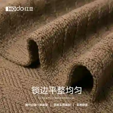 红豆 保暖加厚时尚简约 羊毛 绒线围巾 女款