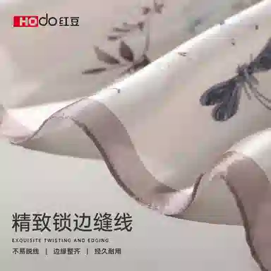 红豆 真丝时尚小方巾 经典设计简约大方 桑蚕丝 丝巾 女款