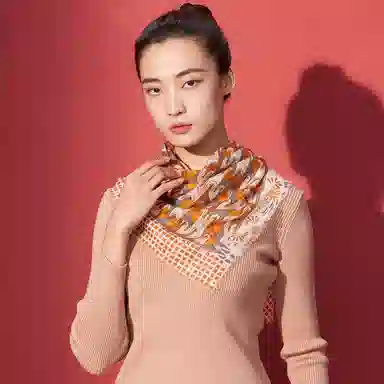 红豆 个性时尚舒适保暖 羊毛 绒线围巾 男女同款情侣款