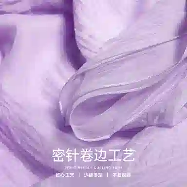 红豆 真丝长巾轻盈柔软围巾经典设计简约时尚大方 桑蚕丝 丝巾 女款