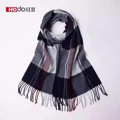 红豆 保暖加厚简约简单英伦格时尚 羊毛 绒线围巾 女款