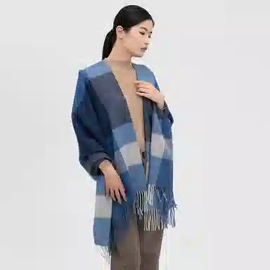 红豆 柔软舒适英伦格时尚保暖百搭 羊毛 绒线围巾 男女同款情侣款