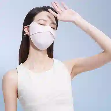 红豆 防紫外线脸基尼鱼骨支撑透气不闷 氨纶 防晒面罩 女款