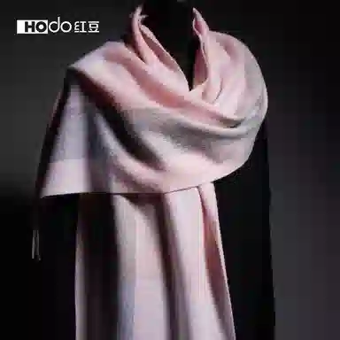 红豆 保暖百搭格纹时尚简约经典英伦格子 羊毛 绒线围巾 女款