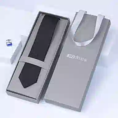 红豆 免打结拉链正装条纹 涤纶 易拉得领带 男款