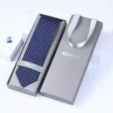 红豆 免打结拉链正装条纹 涤纶 易拉得领带 男款