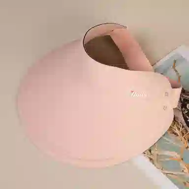 红豆 帽子夏季运动空顶帽凉感遮阳帽宽檐遮脸防紫外线空顶 锦纶氨纶 防晒帽 女款