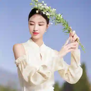 红豆 真丝冰袖春夏缎面顺滑宽松复古遮阳袖套 桑蚕丝 防晒袖 女款