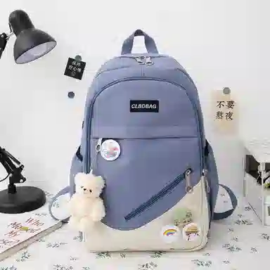 恒源祥 韩版可爱小熊 帆布 双肩包 女款 多色