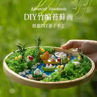 歌绒 苔藓画微景观品 手工制作