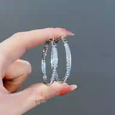 澜耀 银河极简  奢华耳饰 气质潮流 铜合金 耳环 女款