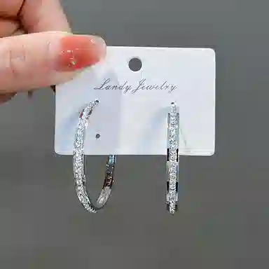 澜耀 银河极简  奢华耳饰 气质潮流 铜合金 耳环 女款