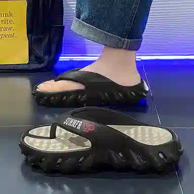 俞兆林 个性独特 时尚潮流 舒适百搭 防磨防滑人字拖鞋 男款