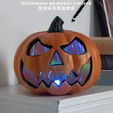 极慧猫 尖牙笑脸南瓜 发光玩具