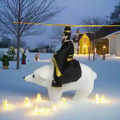 极慧猫 秦始皇骑北极熊 整蛊玩具