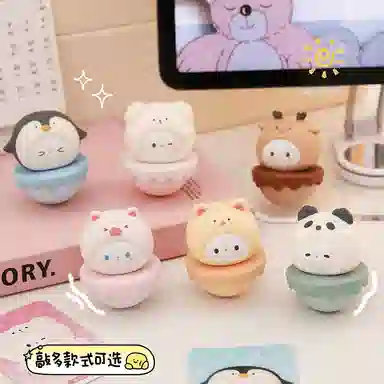 极慧猫 可爱小动物 不倒翁