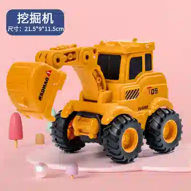 极慧猫 按压仿真工程车 滑行玩具