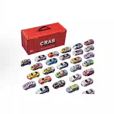 极慧猫 迷你回力小汽车 成品模型