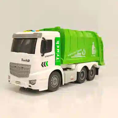 极慧猫 绿色垃圾车 过家家玩具