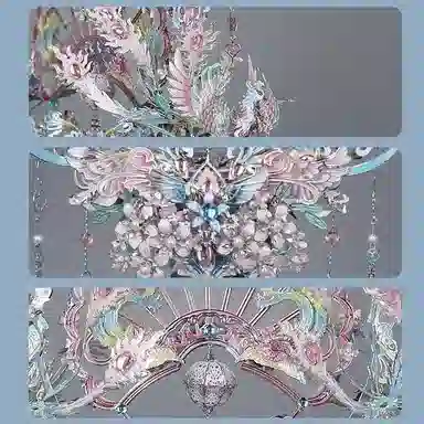 极慧猫 银囍扇 拼装模型