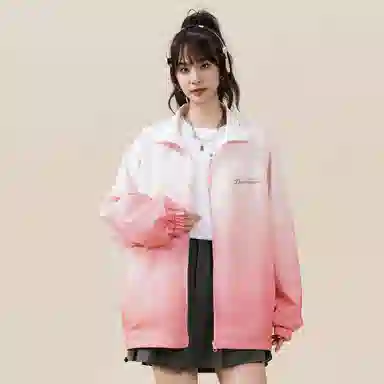 Doraemon Reversible Gradient Cartoon Logo Jacket