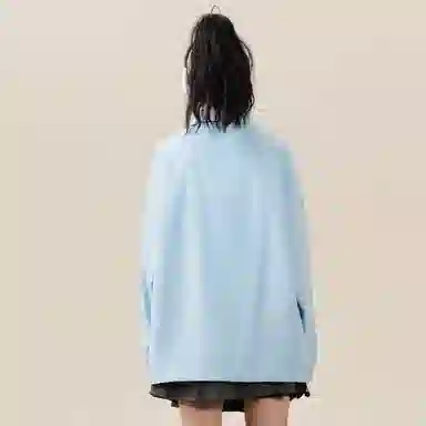 Doraemon Reversible Gradient Cartoon Logo Jacket